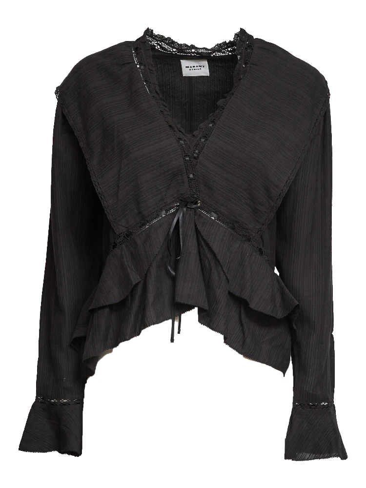 Damienne Frilly Gauze Top