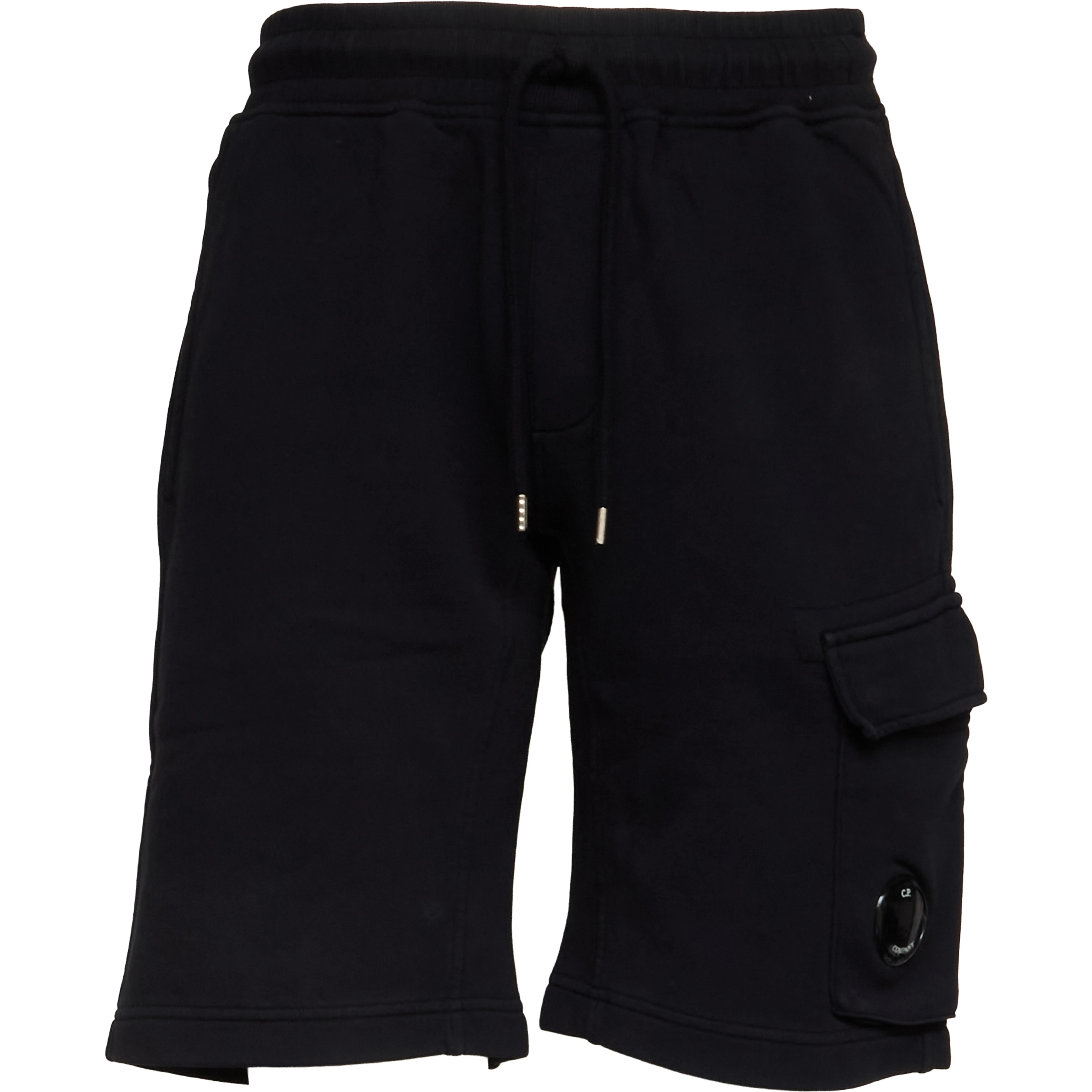 Cotton Diagonal Fleece Cargo Sweatshorts