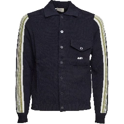 Giacca Lavorata A Maglia Stile Tennis Con Zip