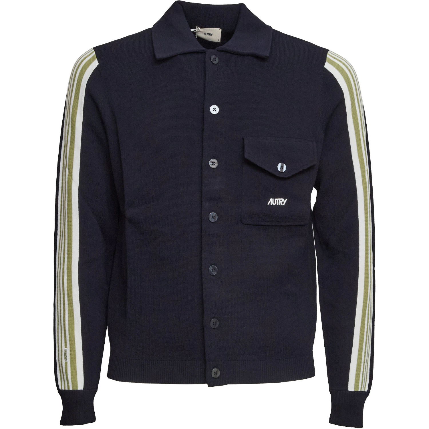 Giacca Lavorata A Maglia Stile Tennis Con Zip