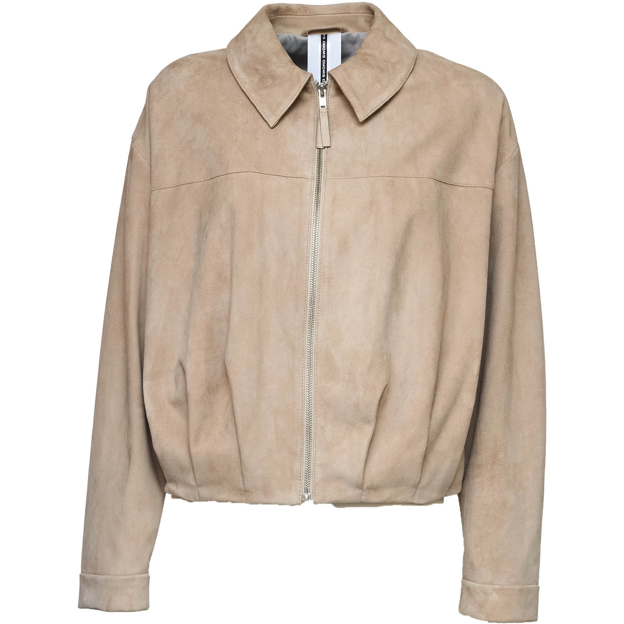 Goat Suede Leather Bomber