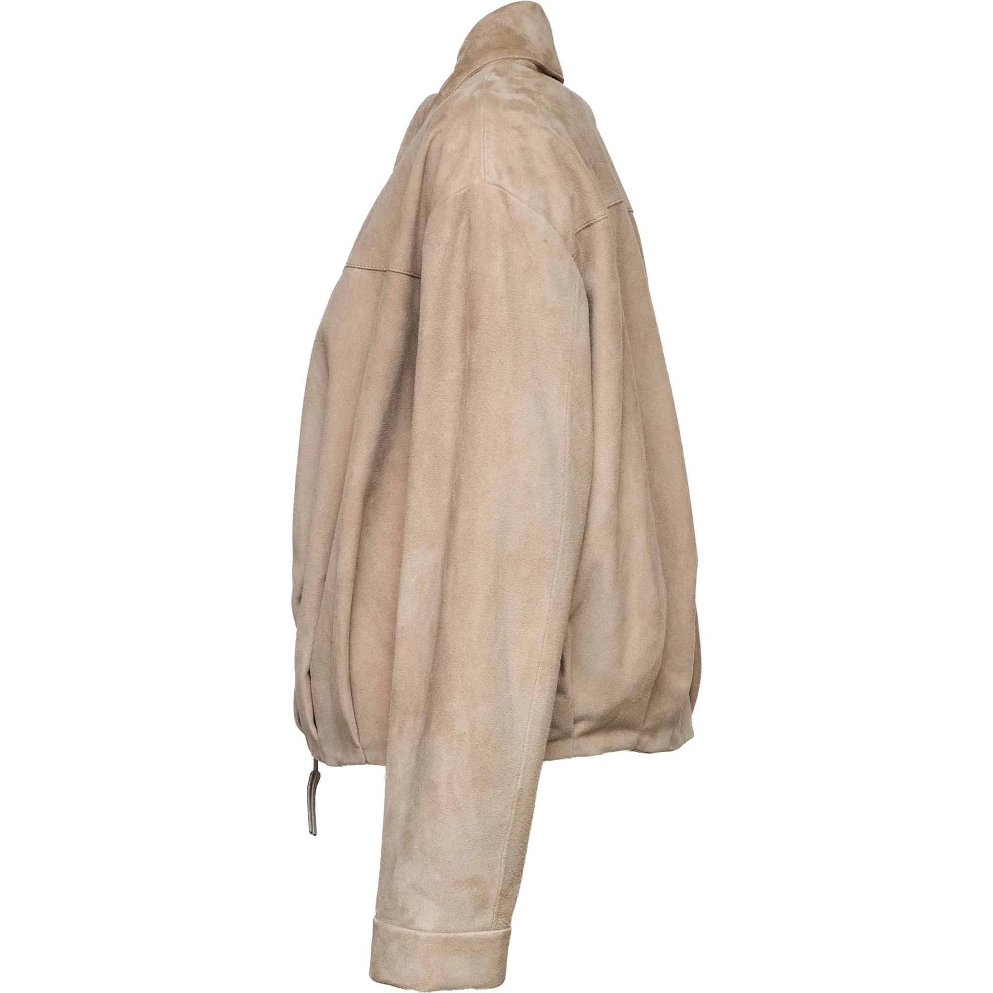 Goat Suede Leather Bomber