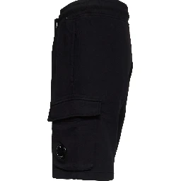 Cotton Diagonal Fleece Cargo Sweatshorts