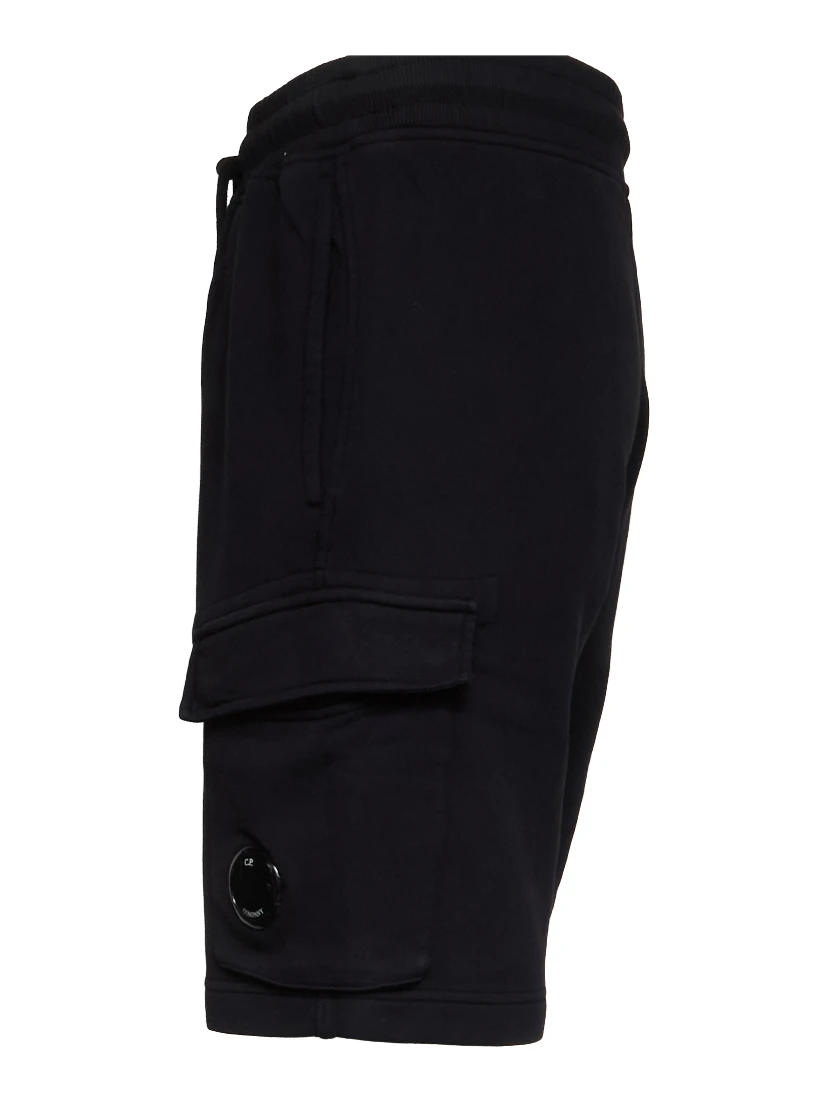 Cotton Diagonal Fleece Cargo Sweatshorts