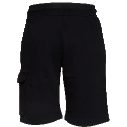 Cotton Diagonal Fleece Cargo Sweatshorts