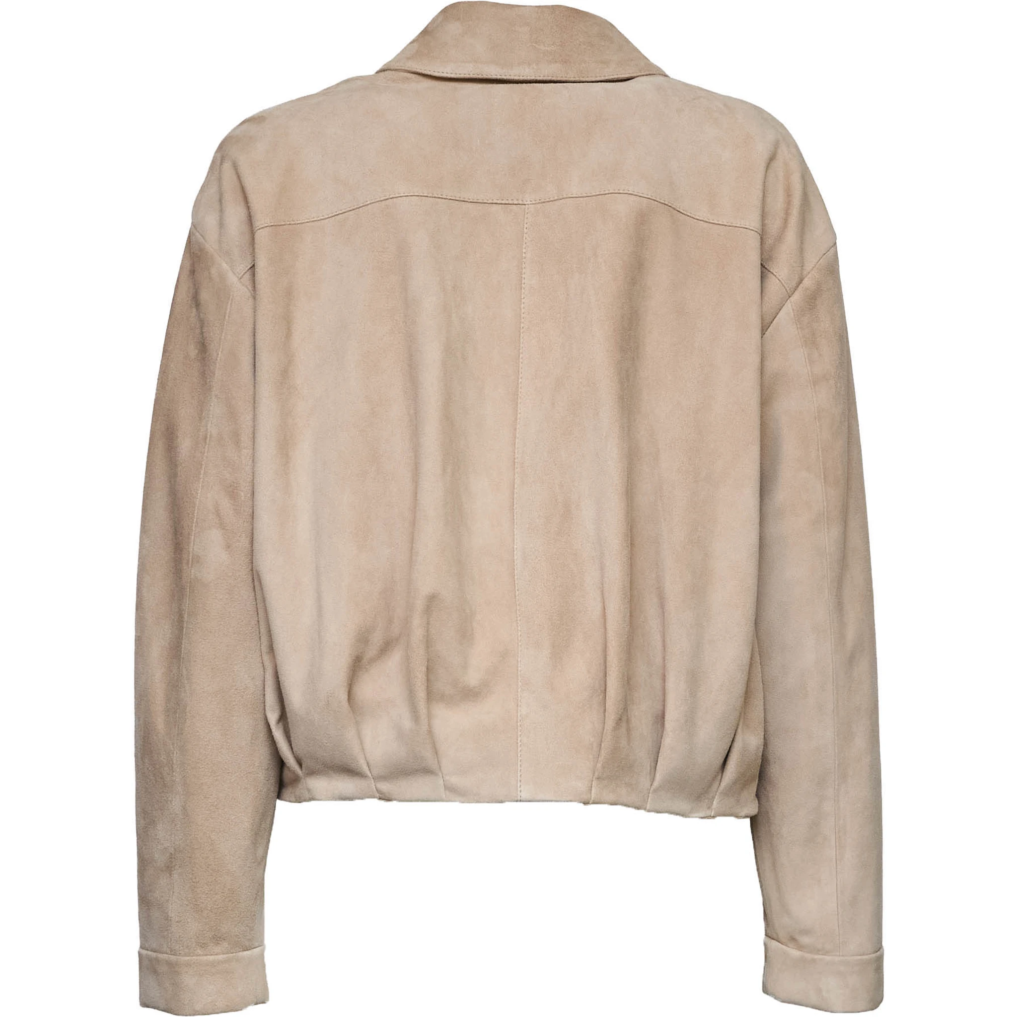 Goat Suede Leather Bomber