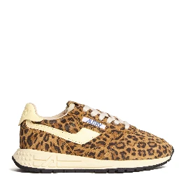 Sneakers Reelwind Low In Pelle, Suede Leopard
