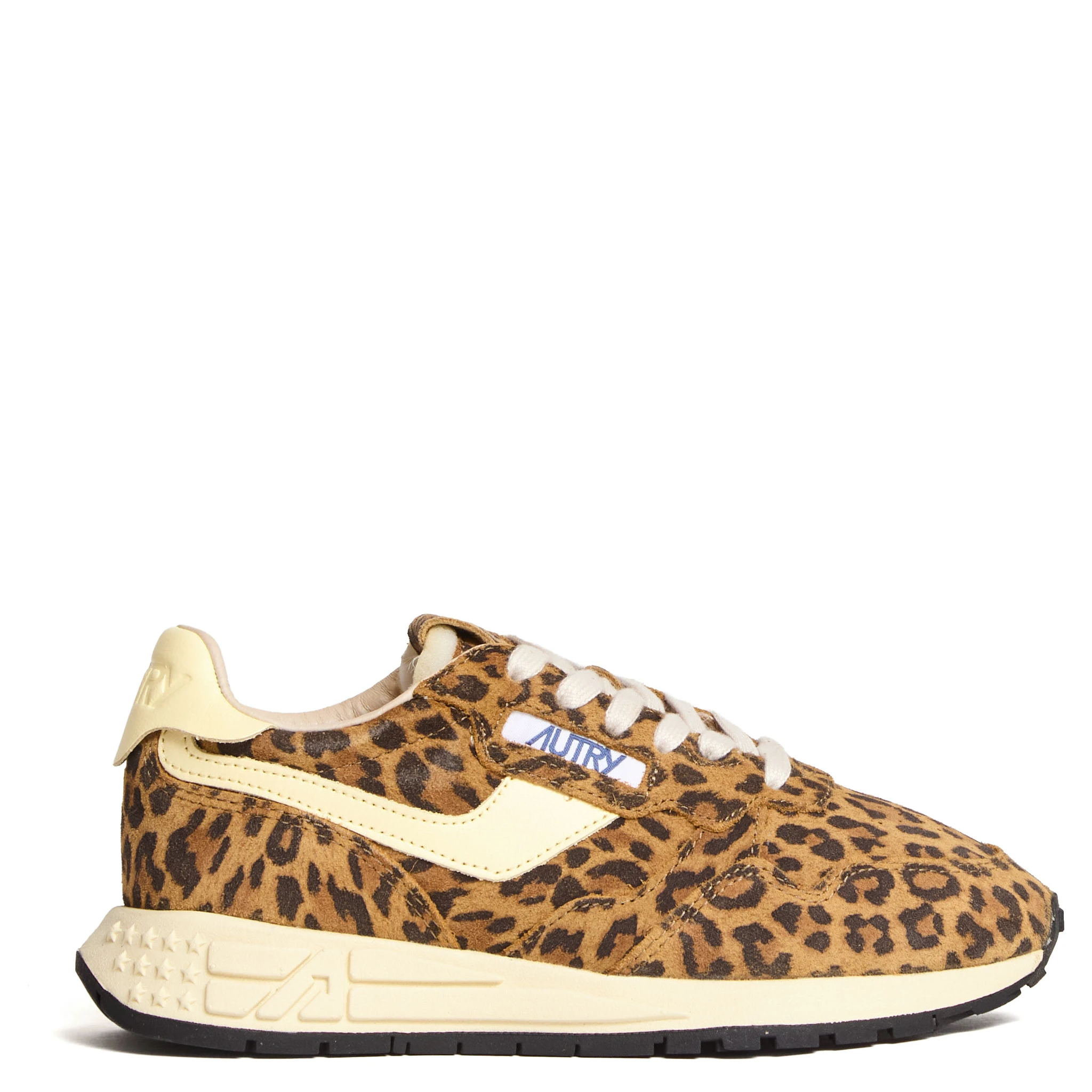 Sneakers Reelwind Low In Pelle, Suede Leopard