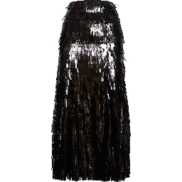 Black Sequin Midi Skirt