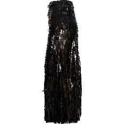 Black Sequin Midi Skirt