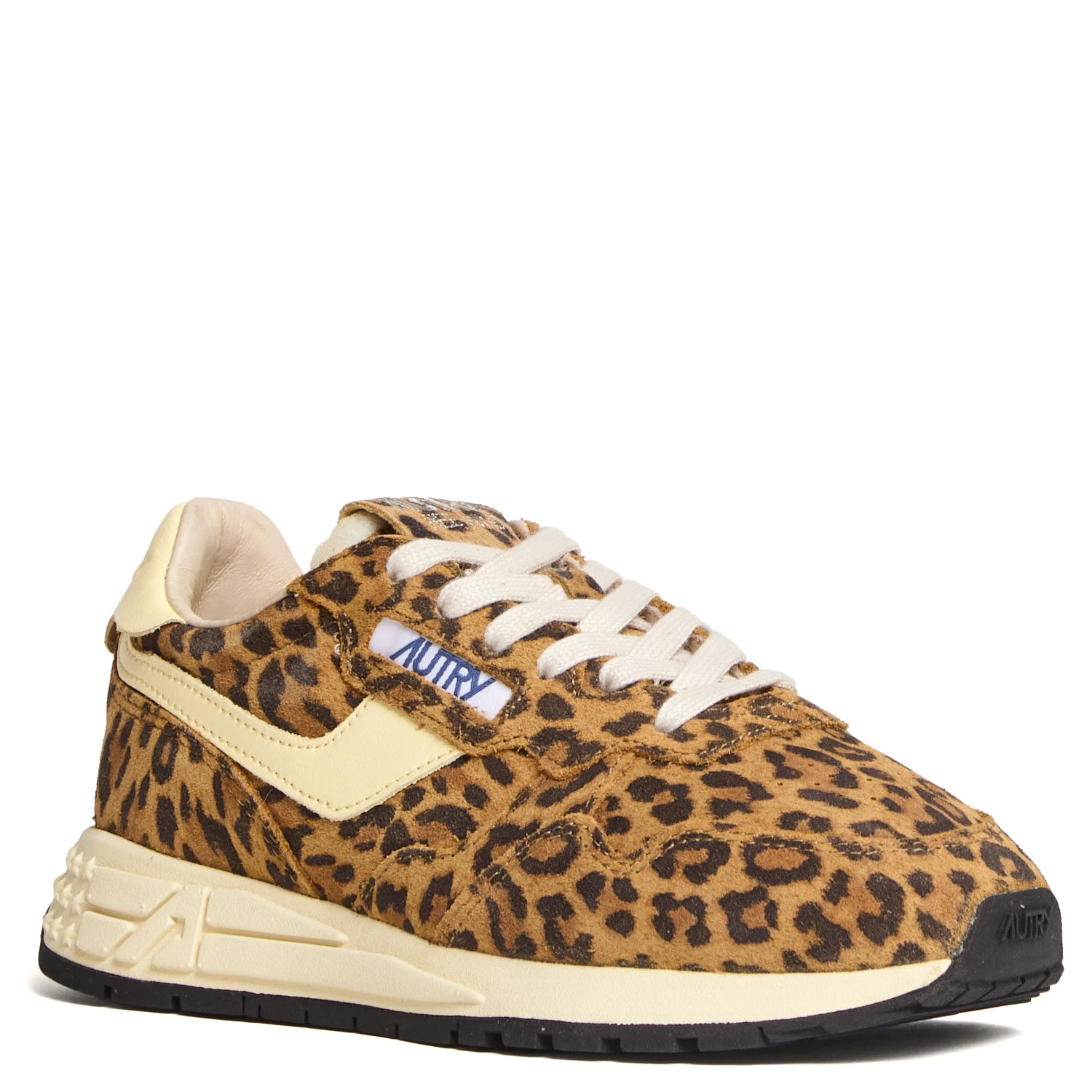Sneakers Reelwind Low In Pelle, Suede Leopard