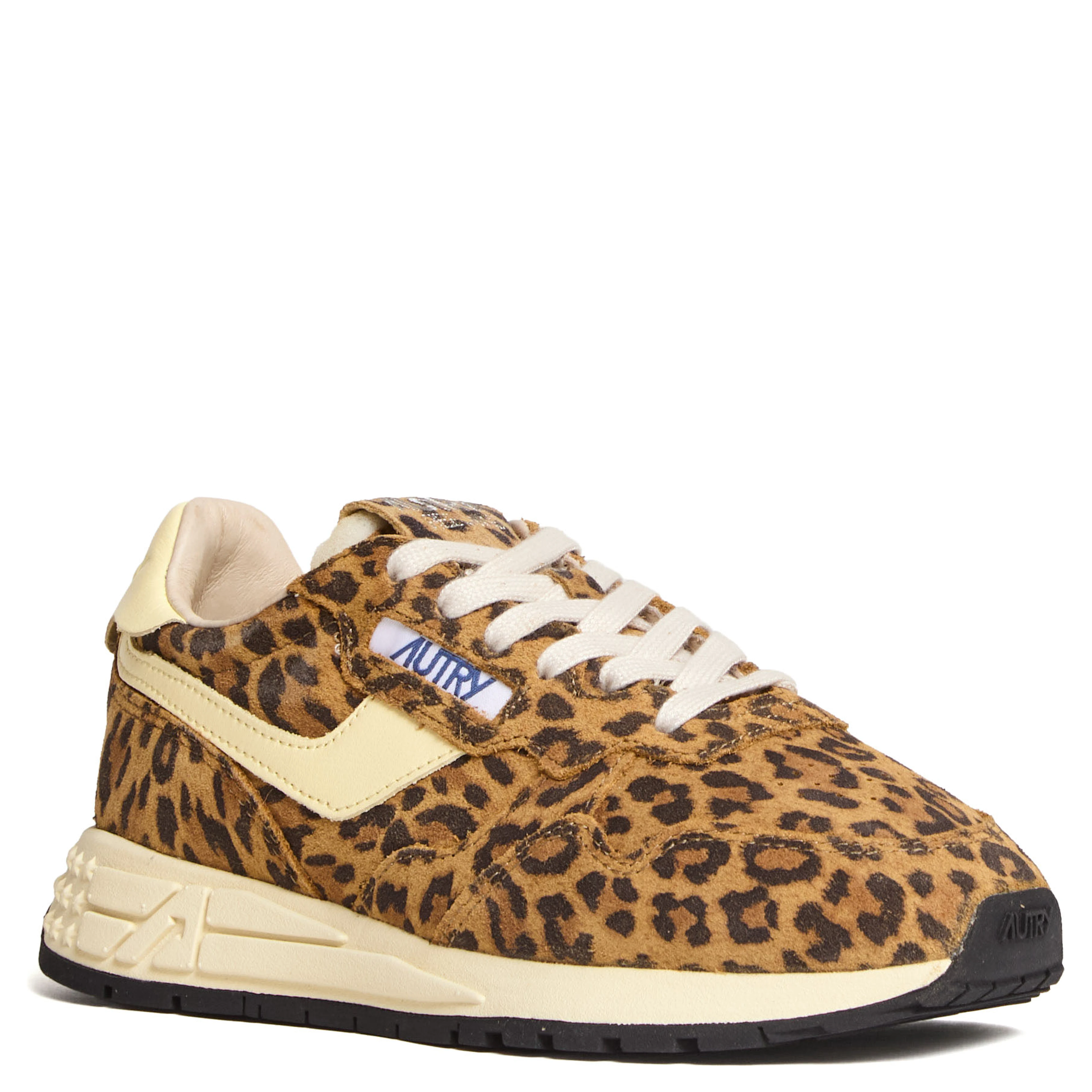 Sneakers Reelwind Low In Pelle, Suede Leopard