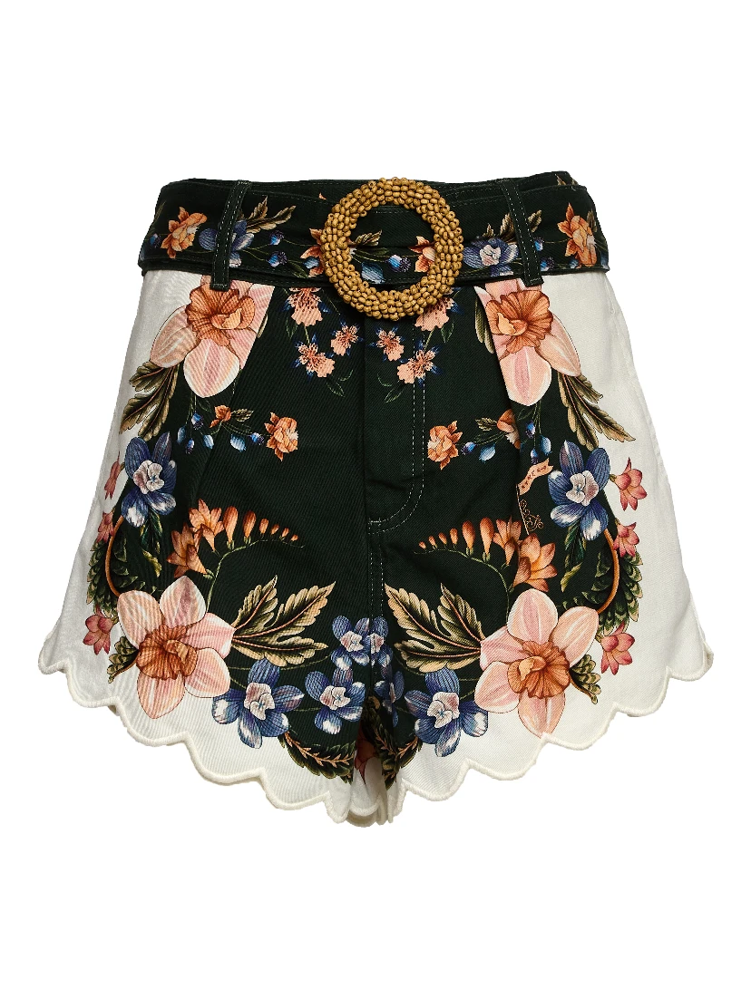 Berry Garden Twill Shorts