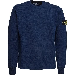 Maglia Girocollo Rubberised RWS Wool + Organic Cotton Double