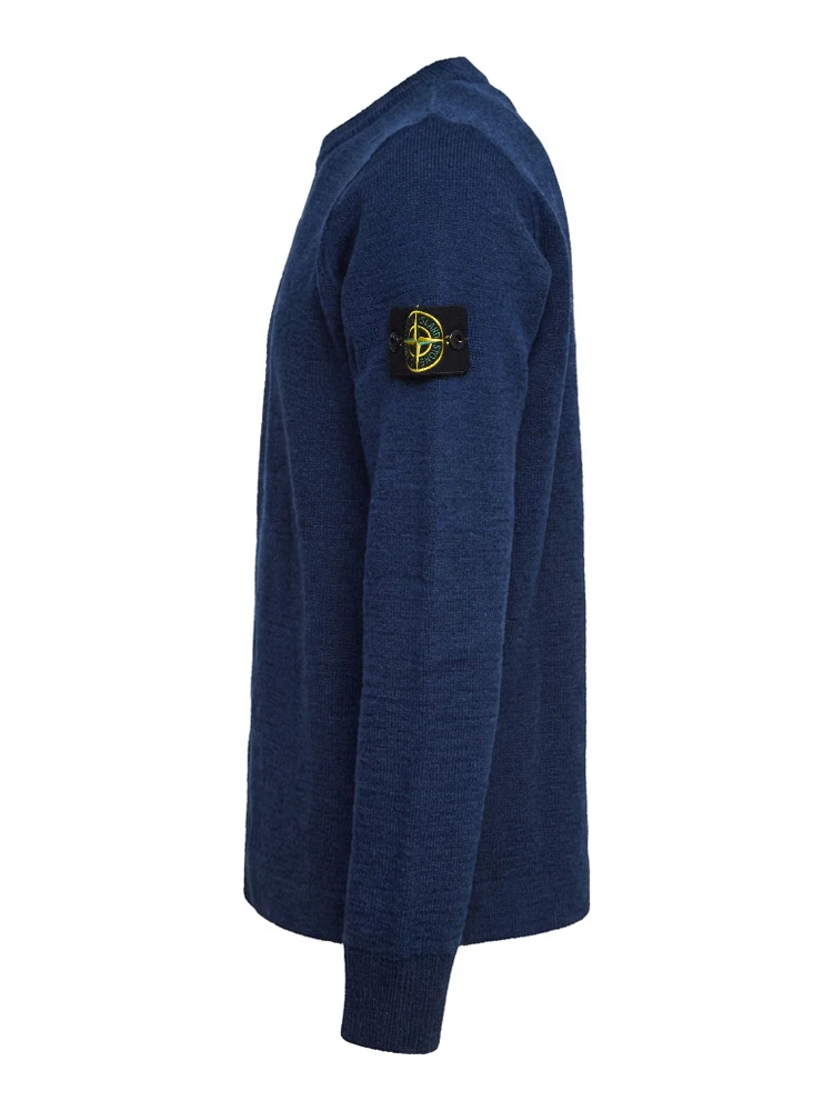 Maglia Girocollo Rubberised RWS Wool + Organic Cotton Double alternative