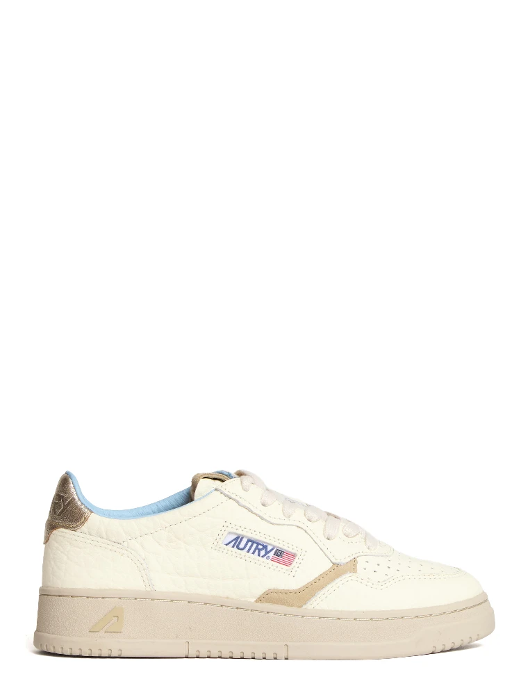 Sneakers Medalist Low In Pelle, Suede Elephant
