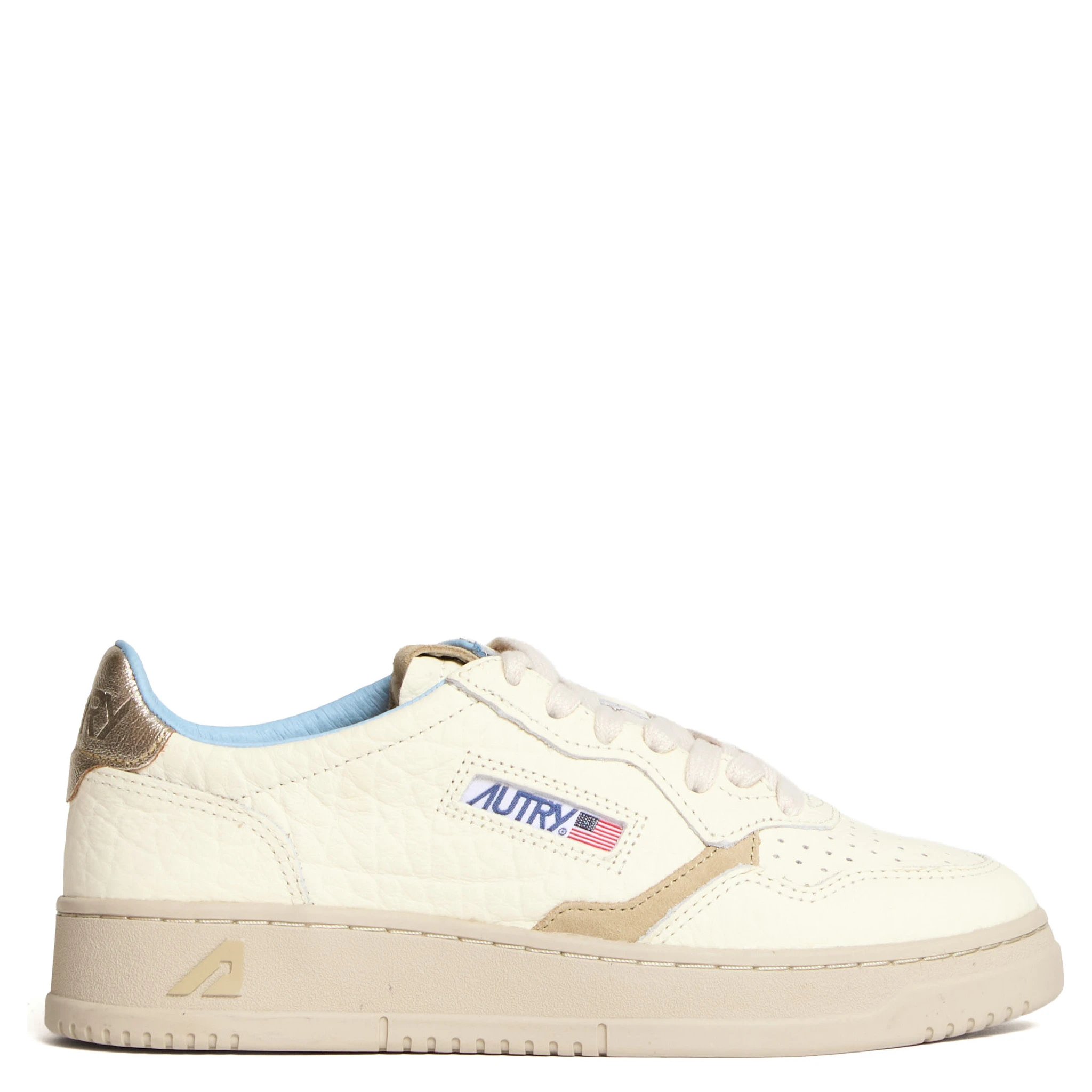 Sneakers Medalist Low In Pelle, Suede Elephant