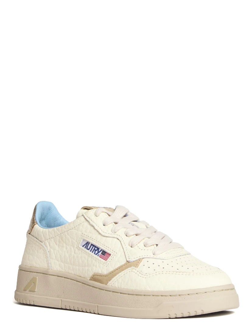 Sneakers Medalist Low In Pelle, Suede Elephant
