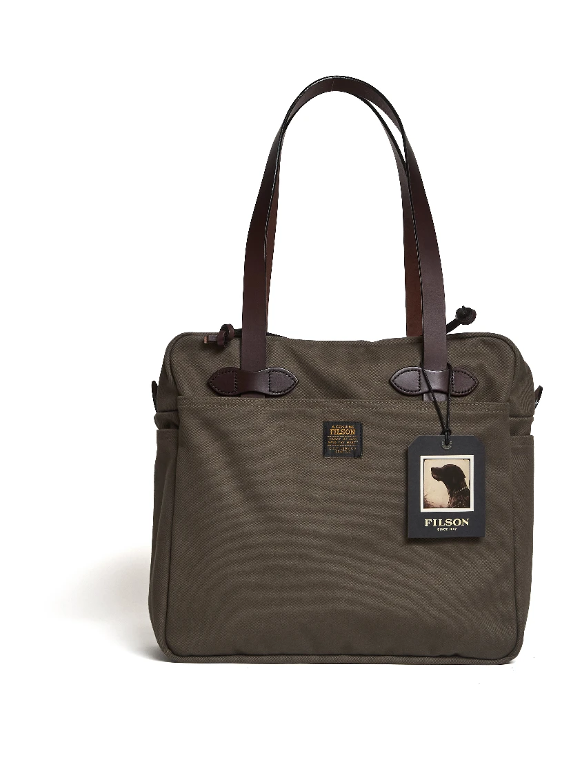 Tote Bag With Zipper Luggage Twill