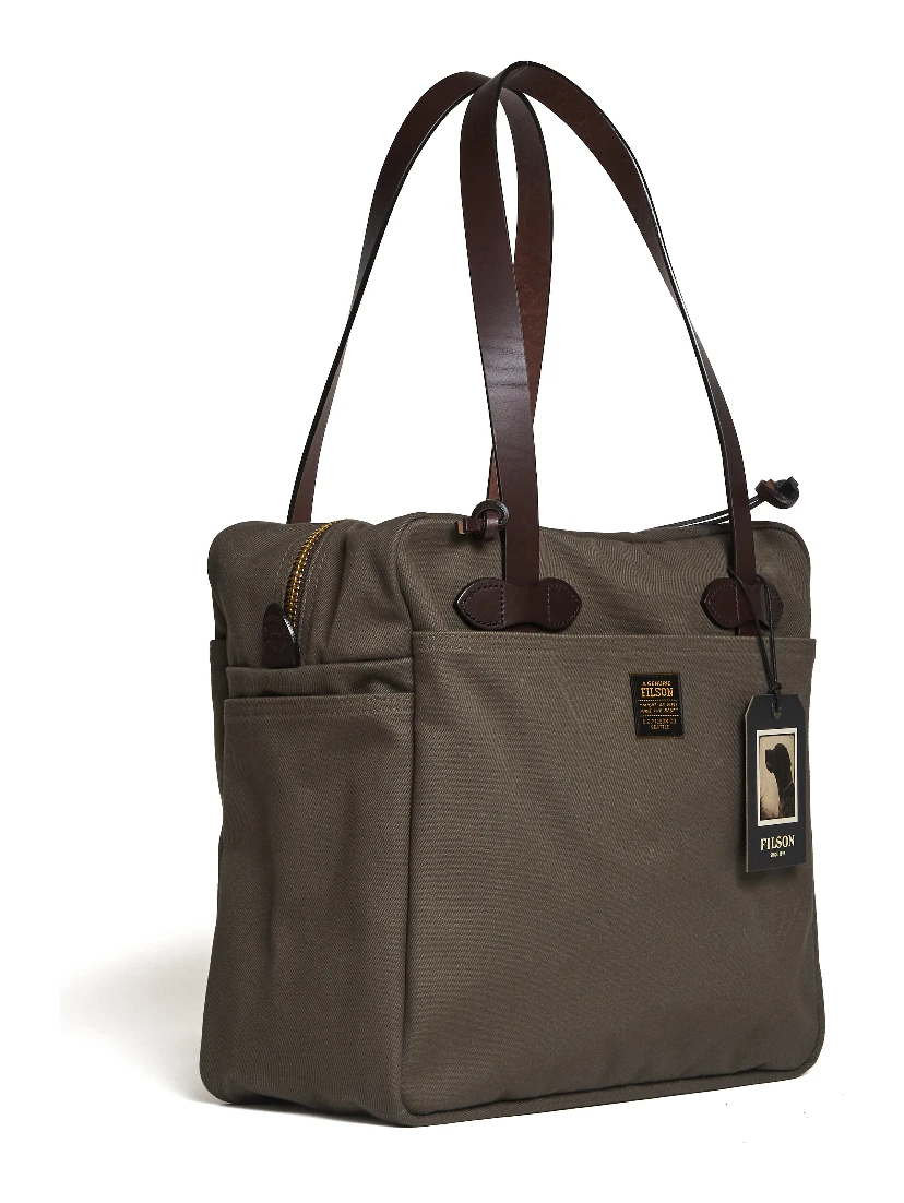 Tote Bag With Zipper Luggage Twill