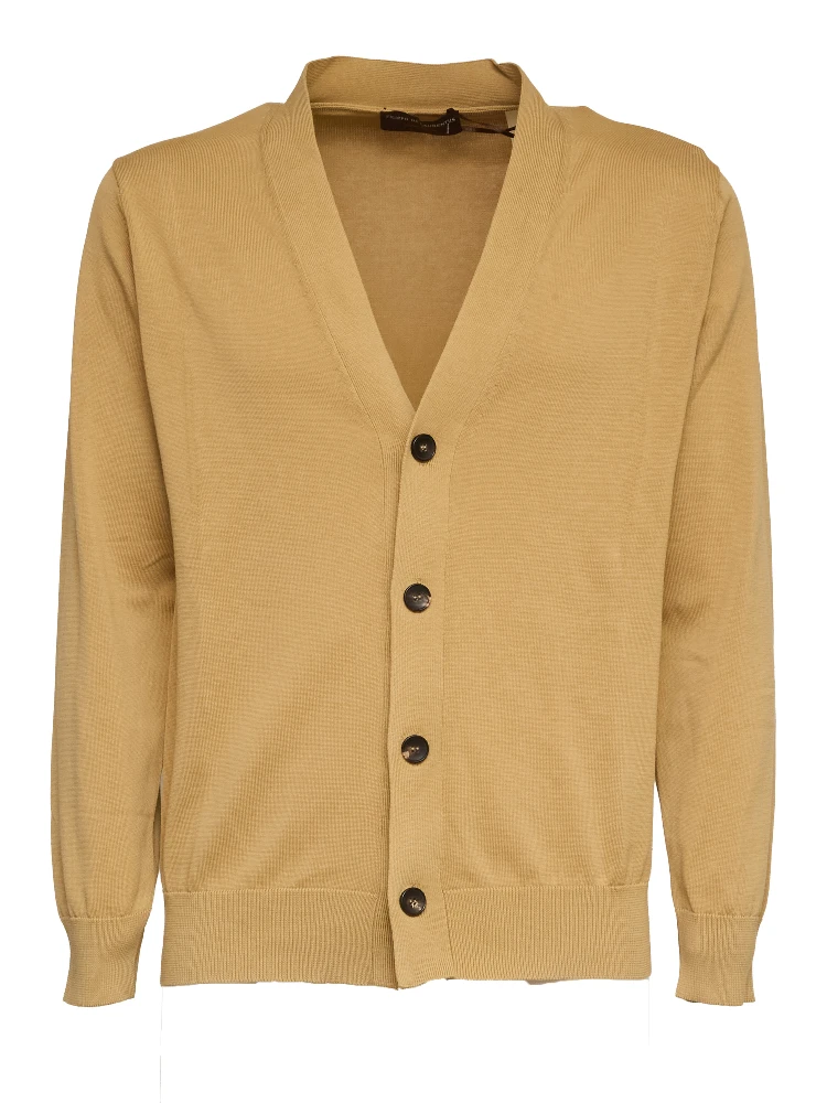 Cardigan In Crêpe Di Cotone