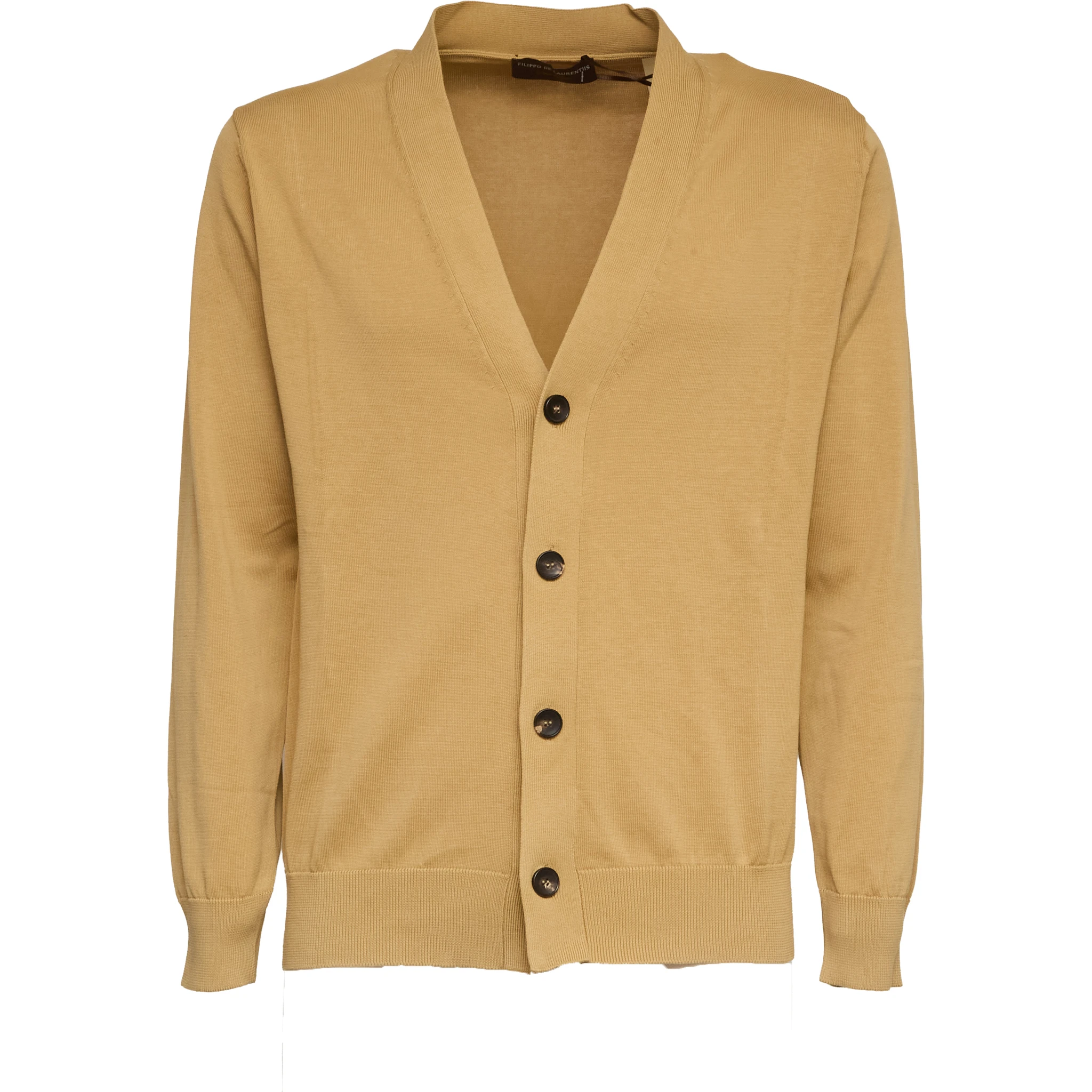 Cardigan In Crêpe Di Cotone