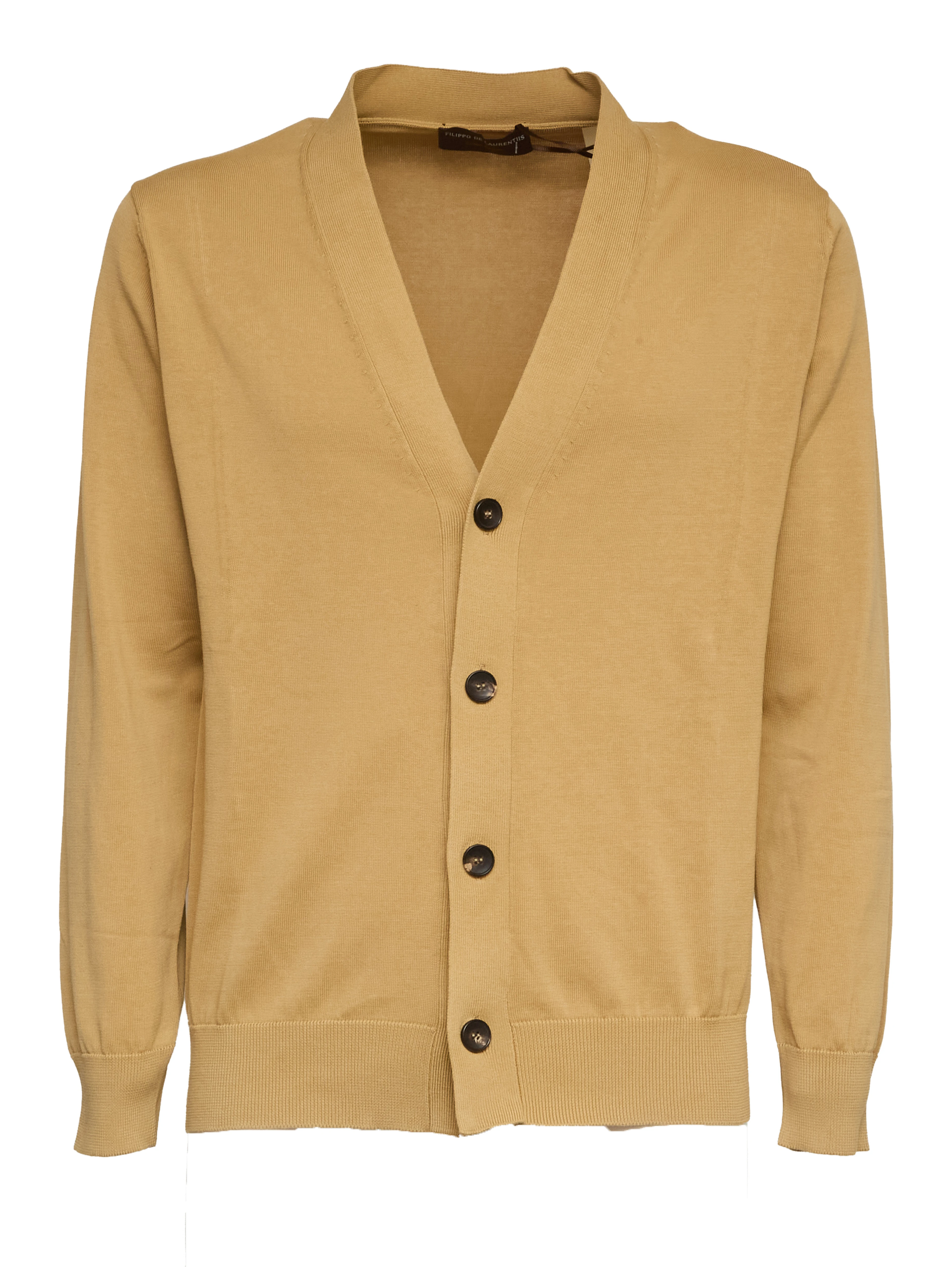 Cardigan In Crêpe Di Cotone