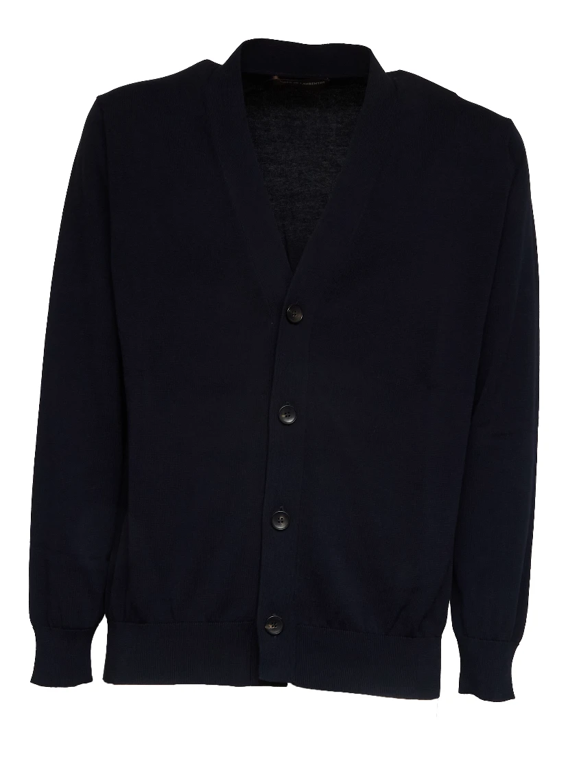 Cardigan In Crêpe Di Cotone