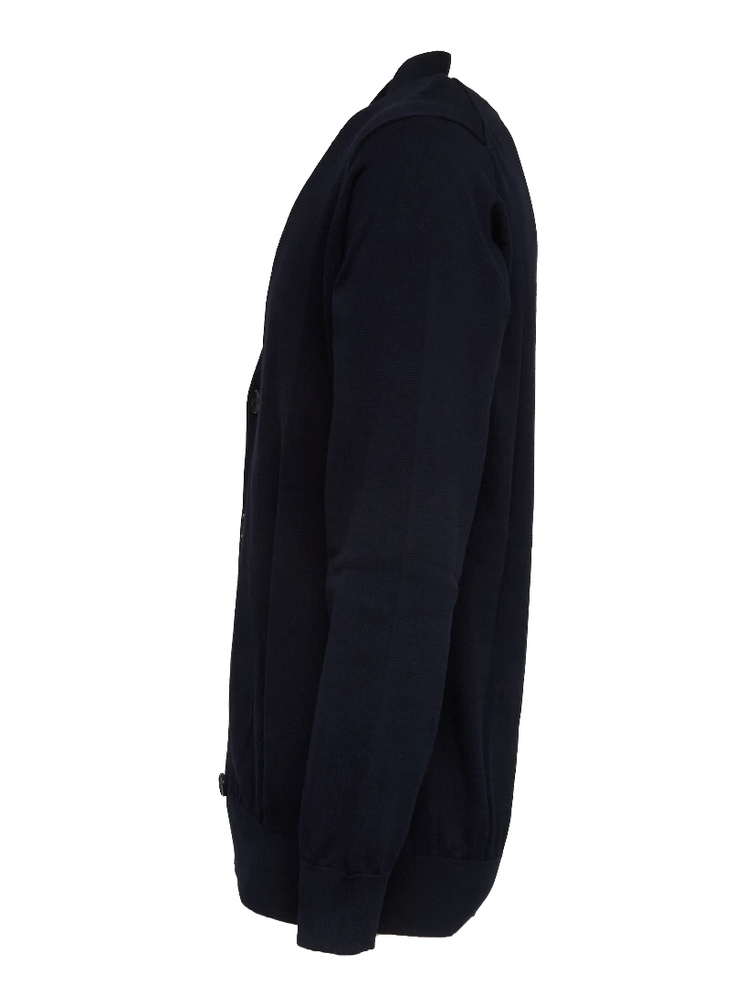 Cardigan In Crêpe Di Cotone
