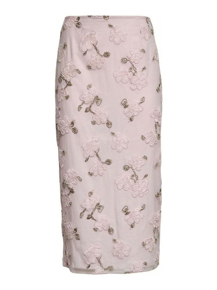 Tasha Sequin Midi Pencil Skirt