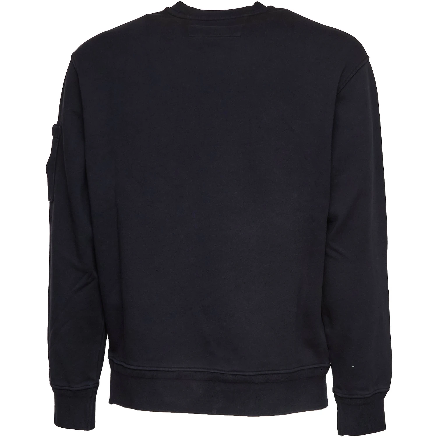 Cotton Diagonal Fleece Crewneck Lens Sweatshirt