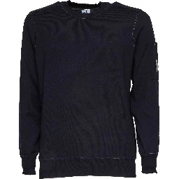 Cotton Sea Island Crewneck Lens Sweater