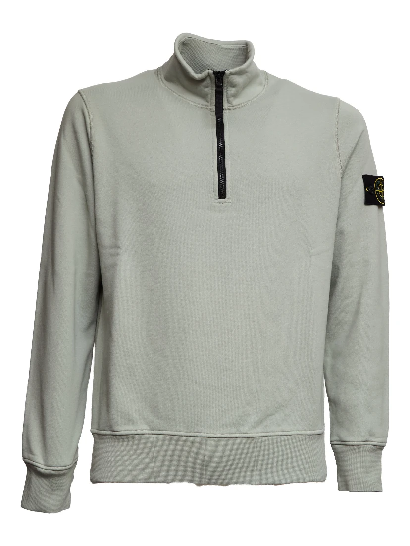 Felpa Mezza Zip Organic Cotton Fleece