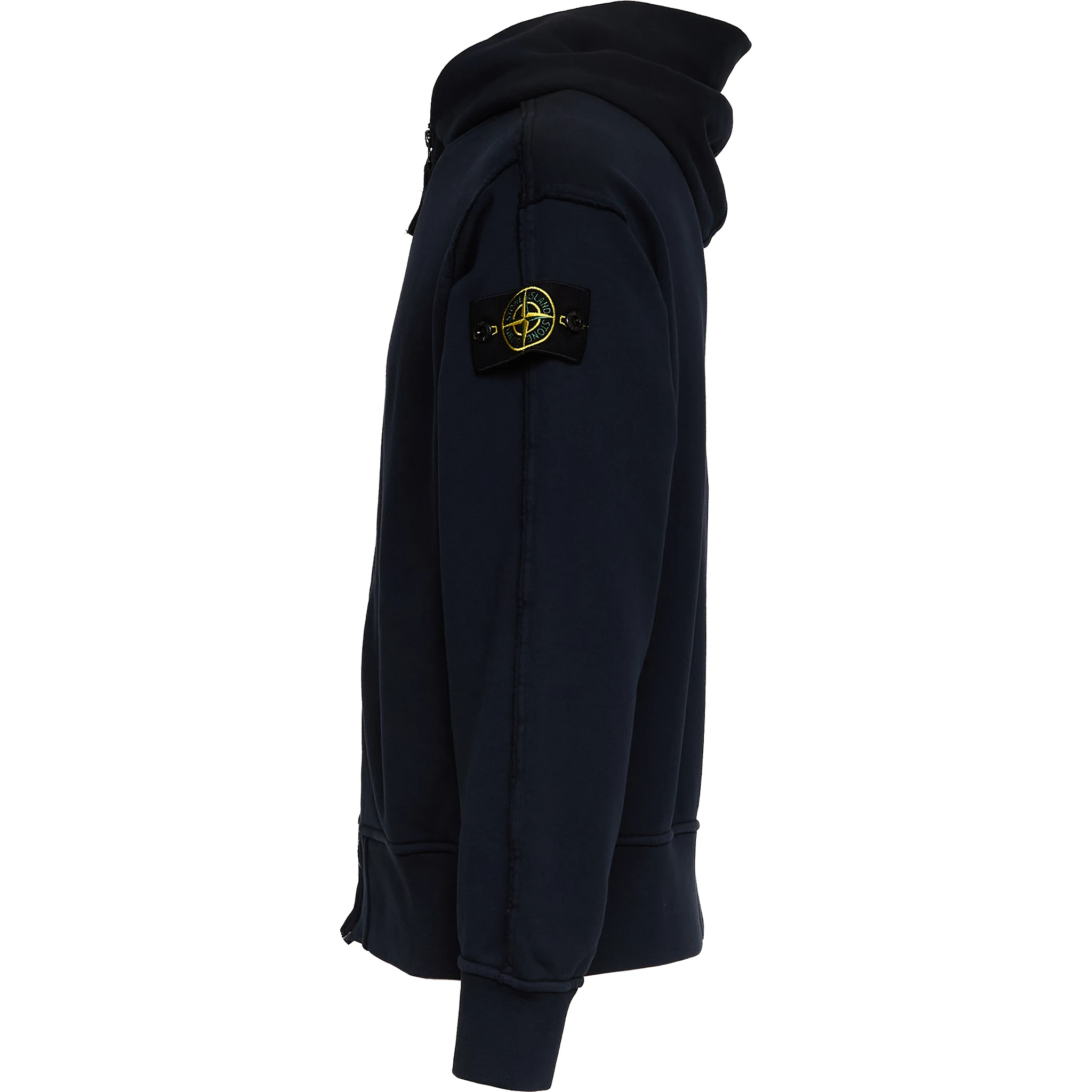 Felpa Con Cappuccio, Zip In Cotone