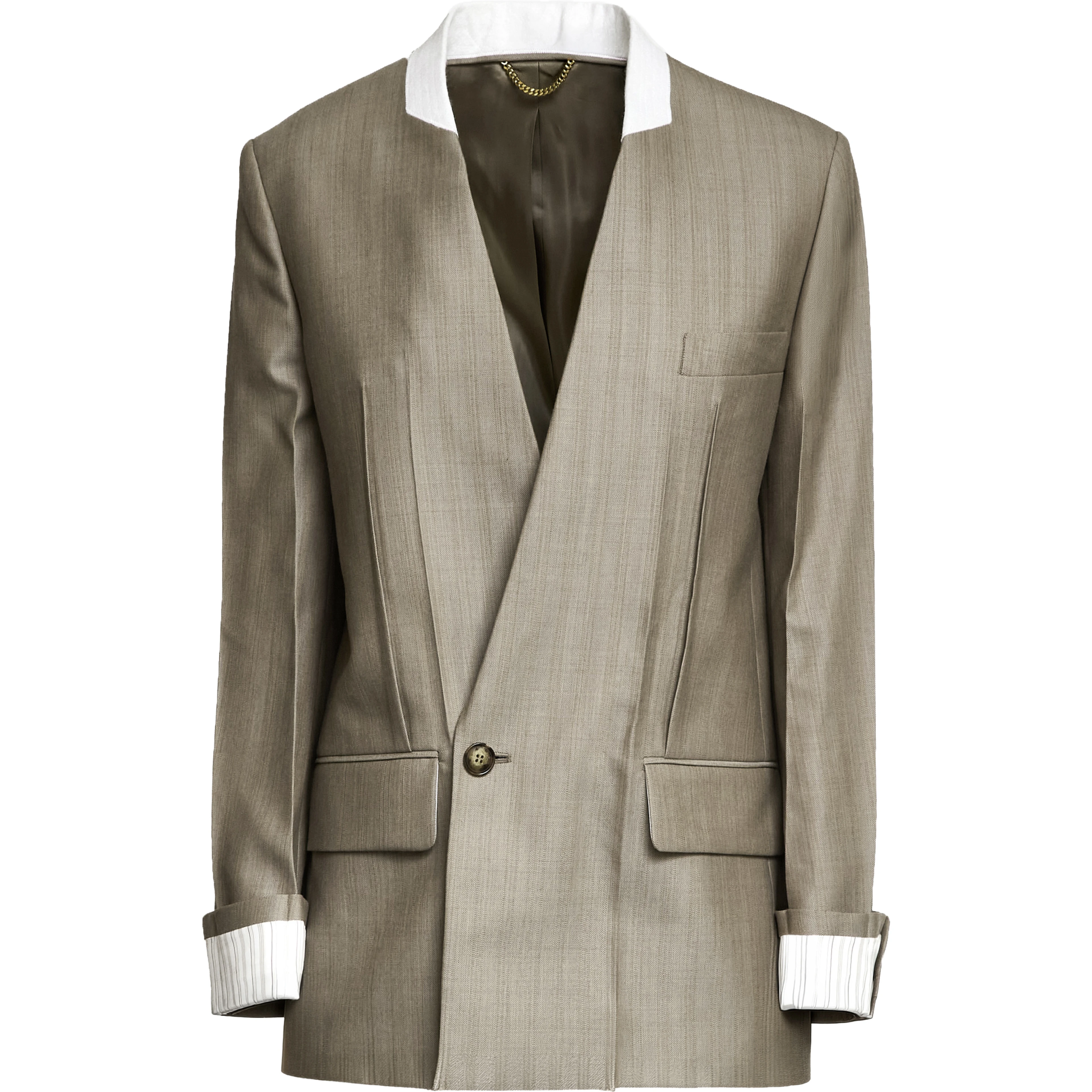 Collarless Jacket