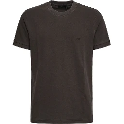 T-Shirt Piquet Tinta In Capo