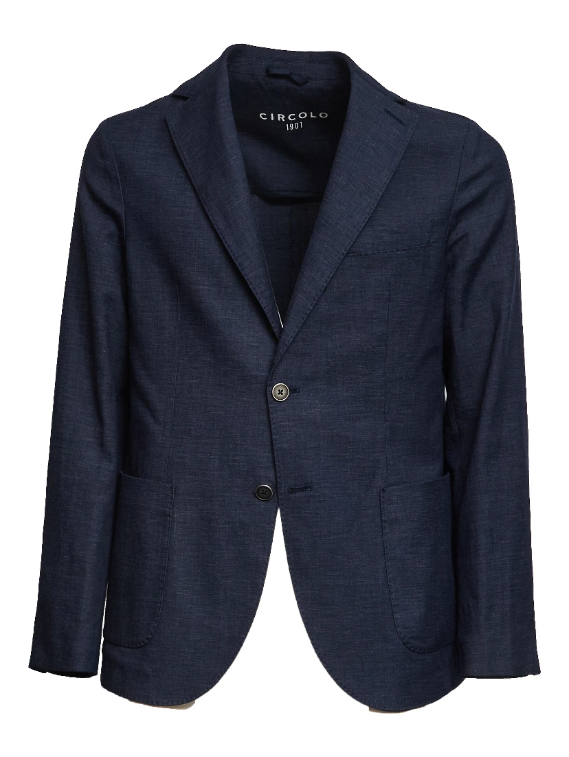 Blazer Monopetto Cotone, Lino