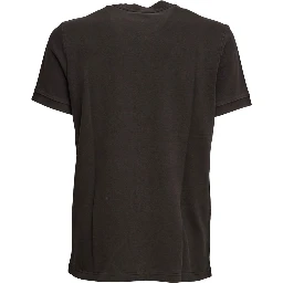 T-Shirt Piquet Tinta In Capo