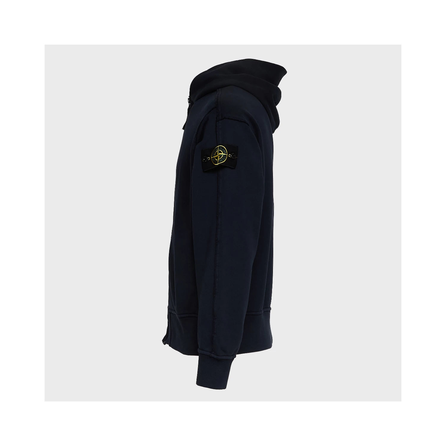 Felpa Con Cappuccio, Zip  In Cotone