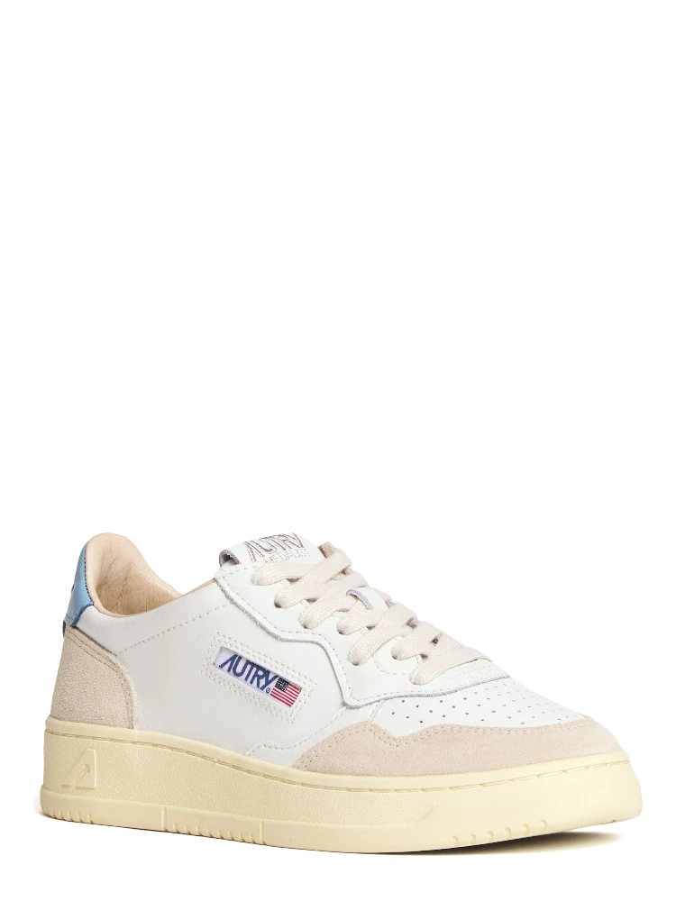 Sneakers Medalist Low In Pelle Bianca, Suede Beige alternative