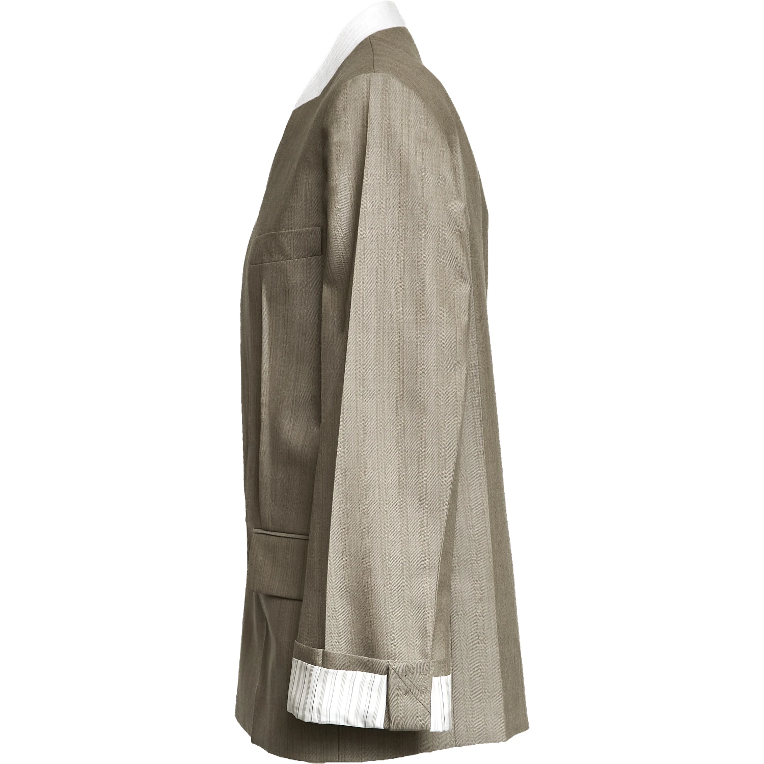 Collarless Jacket