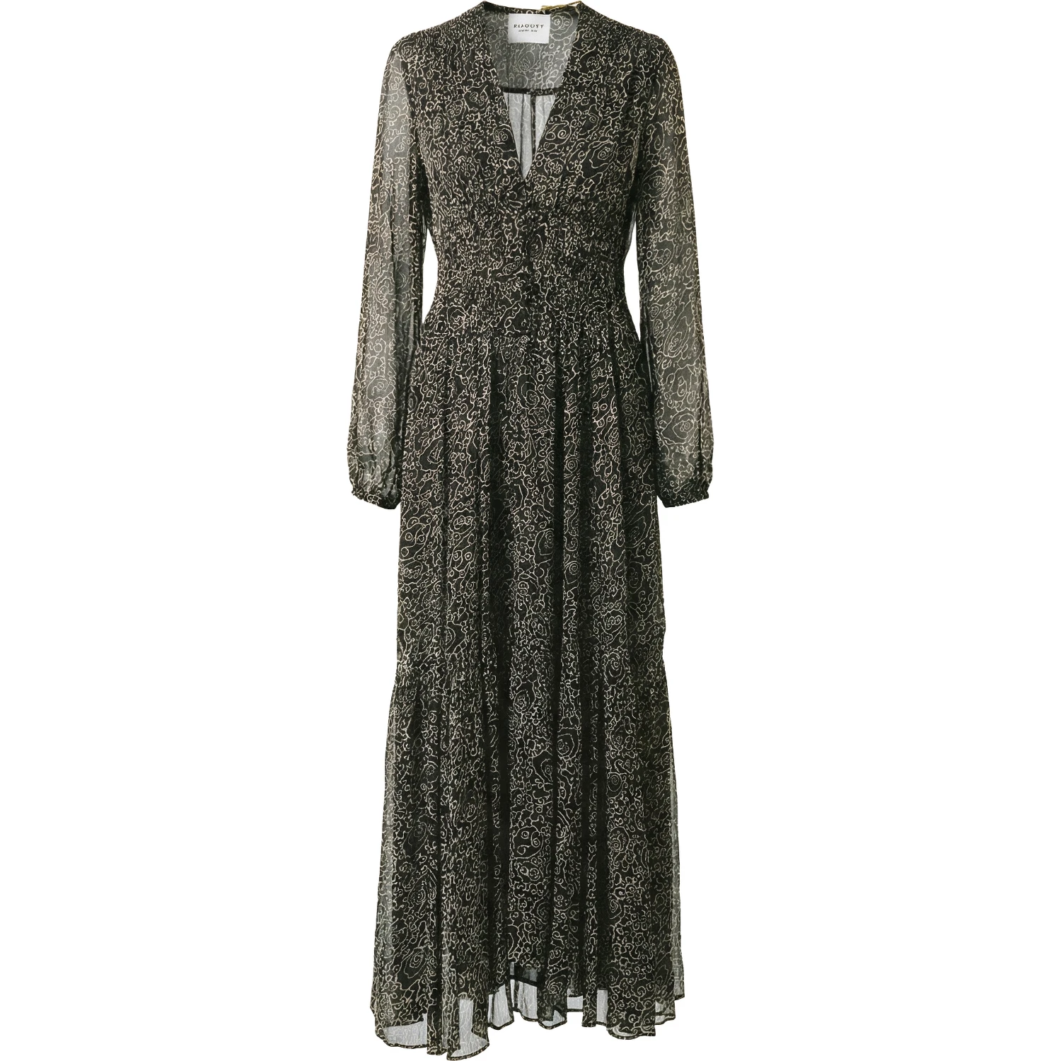 Briane Crinkled Chiffon Dress