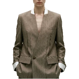 Collarless Jacket