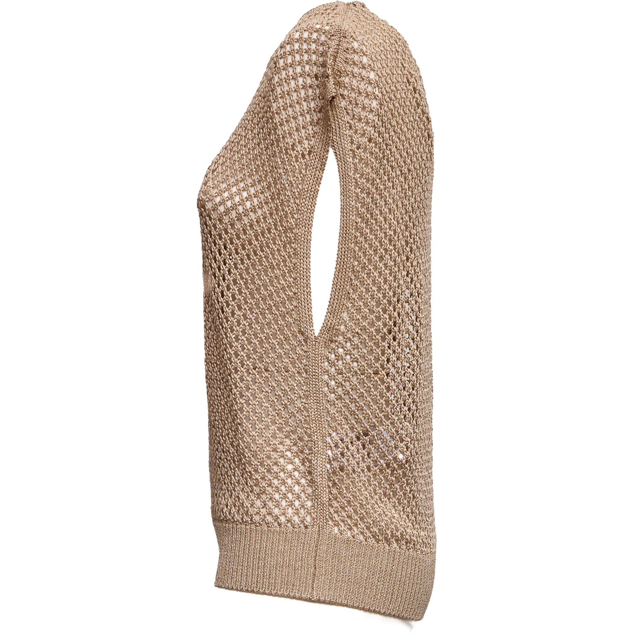 Gilet Regular In Cordonetto Traforato F.5