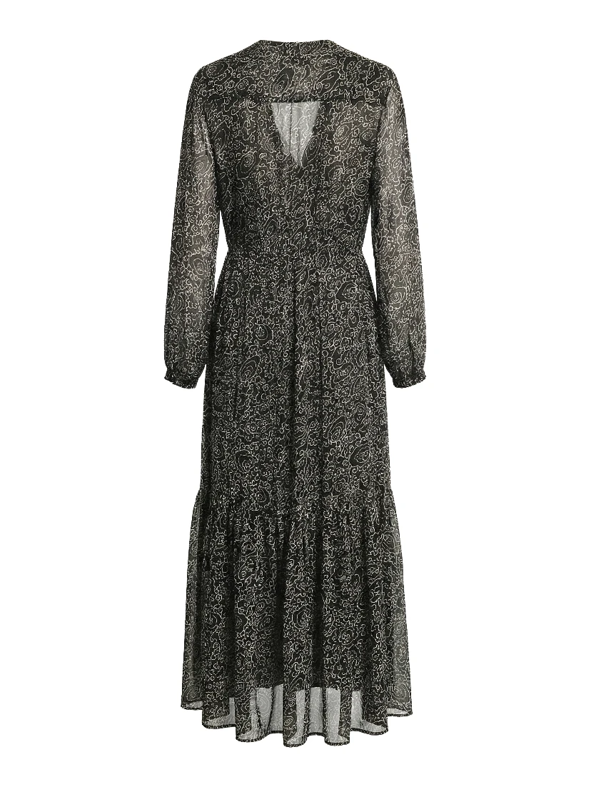 Briane Crinkled Chiffon Dress