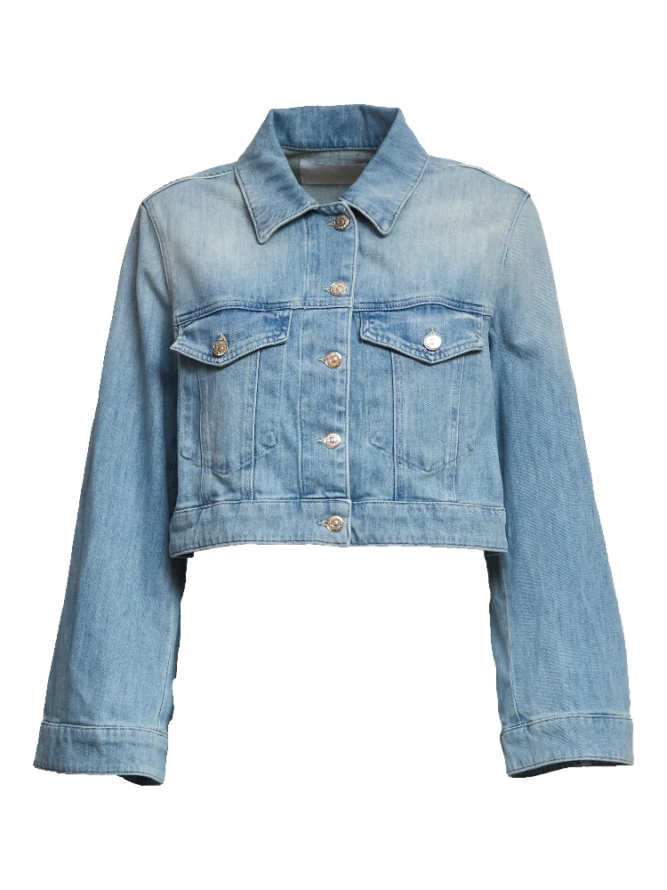 Giubbino Regular In Denim Stretch Blu 11 Oz