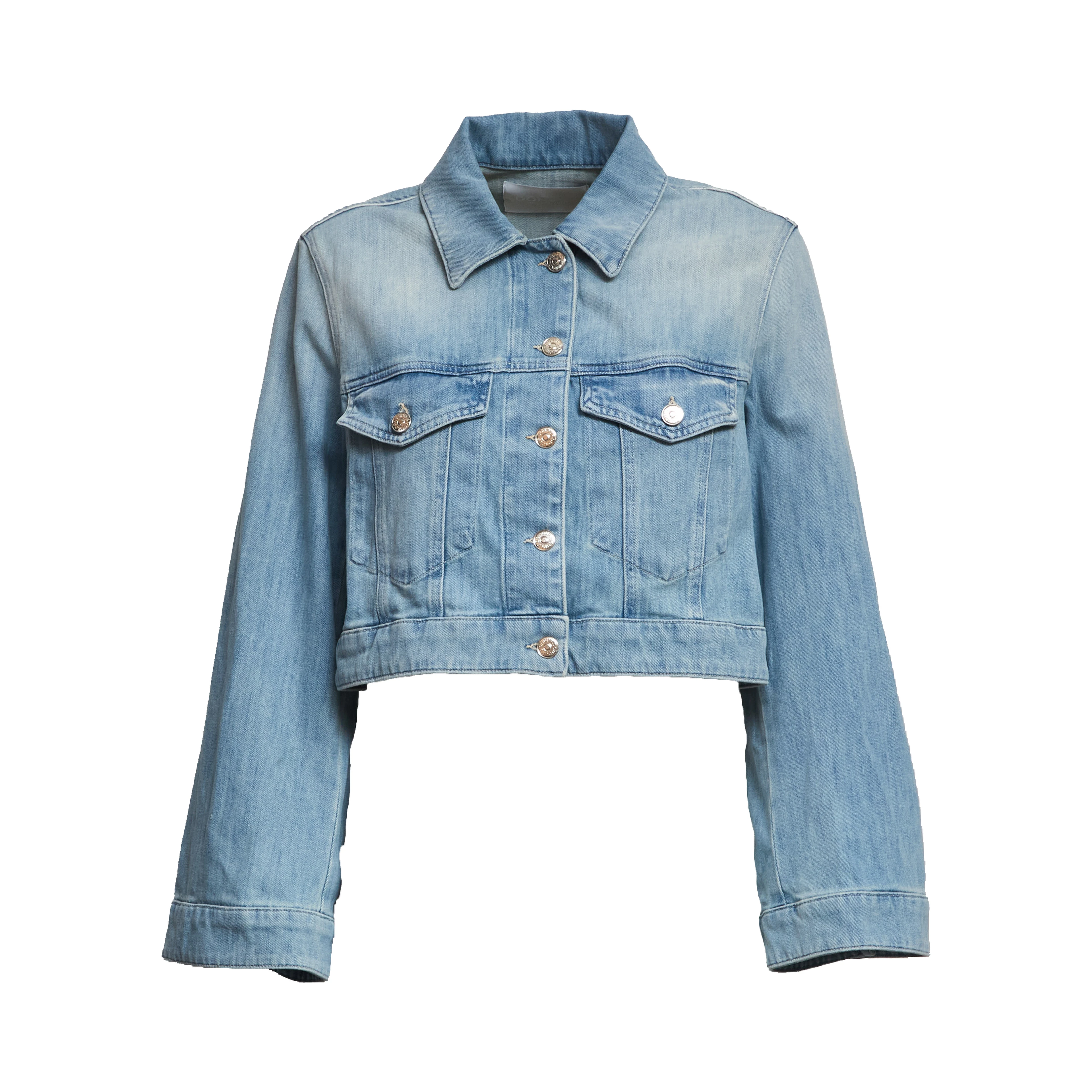 Giubbino Regular In Denim Stretch Blu 11 Oz