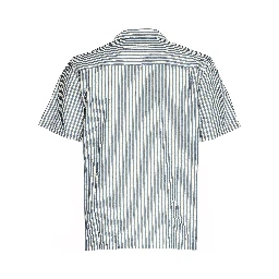 S/S Leavel Stripe Shirt Cotton, Polyester Seersucker