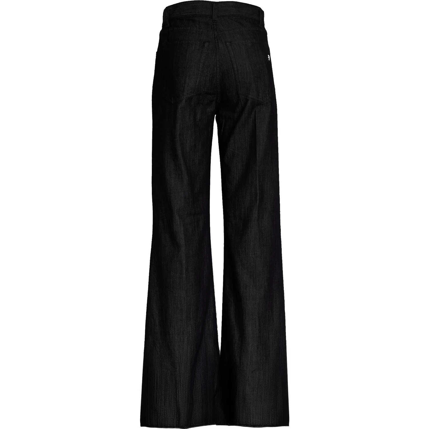 Jeans Amber Cinque Tasche Wide Leg In Denim Seta 7 Oz