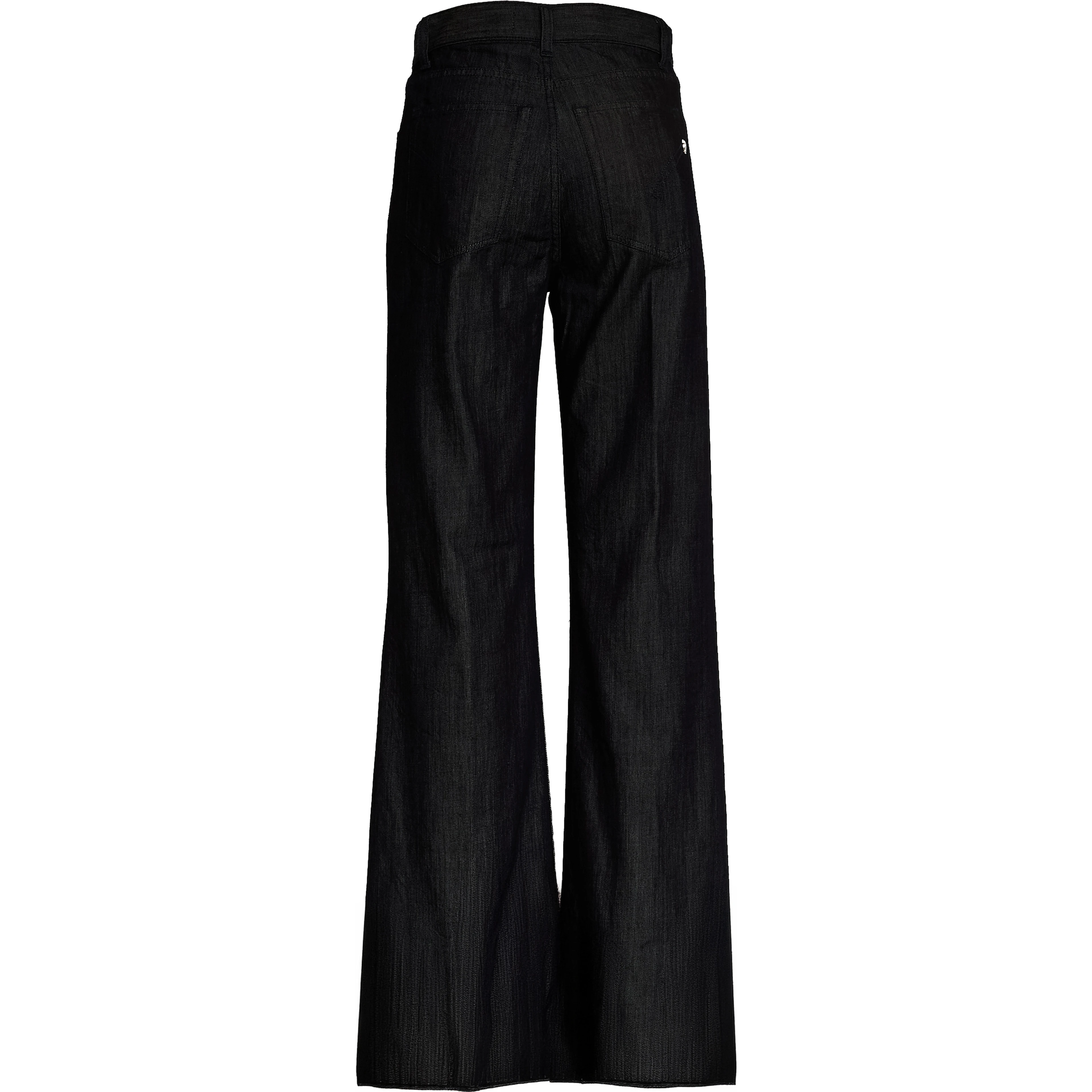 Jeans Amber Cinque Tasche Wide Leg In Denim Seta 7 Oz